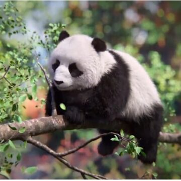 World’s First Virtual Panda Unveiled Using Advanced AI Technology